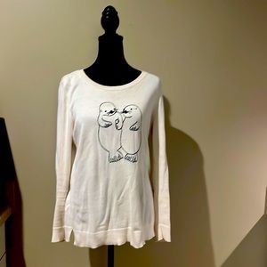 Snuggle up in this super cute seal sweater from Ann Taylor Loft!